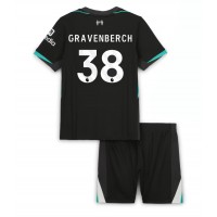 Camiseta Liverpool Ryan Gravenberch #38 Visitante Equipación para niños 2024-25 manga corta (+ pantalones cortos)